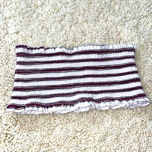 Strapless Striped Zaful Bikini Top